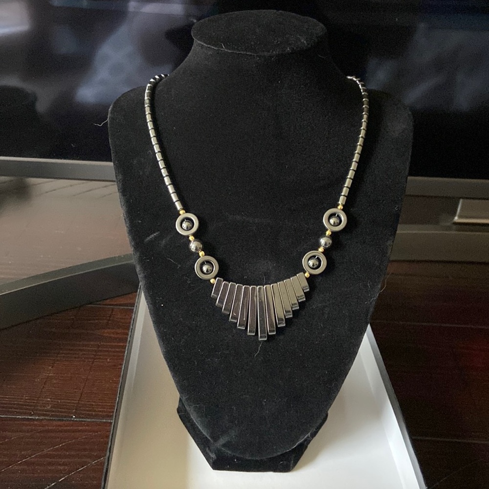 Graphite necklace